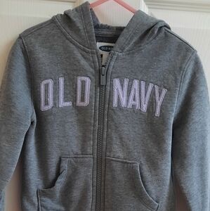 Old Navy Kids Gray Hoodie Jacket